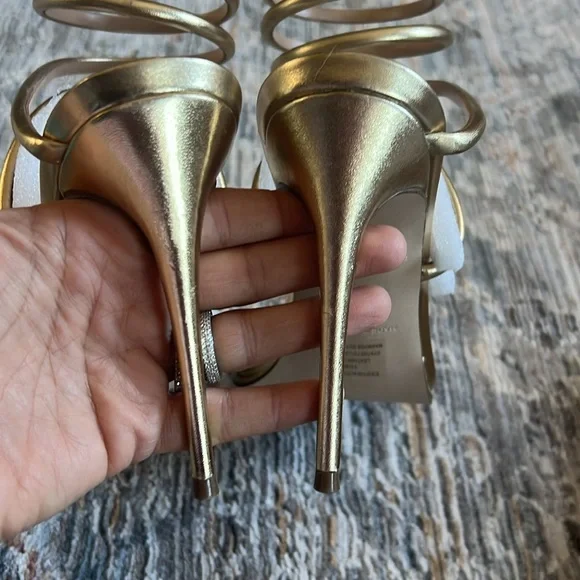 Steve maddens exotica gold sandals - Picture 4 of 9